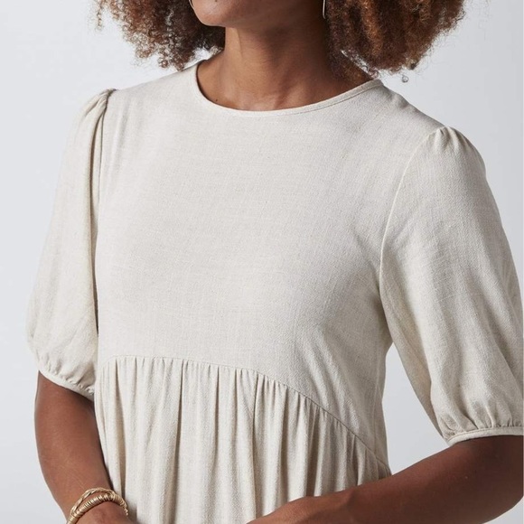 Cream Tiered Dress - Picture 2 of 4